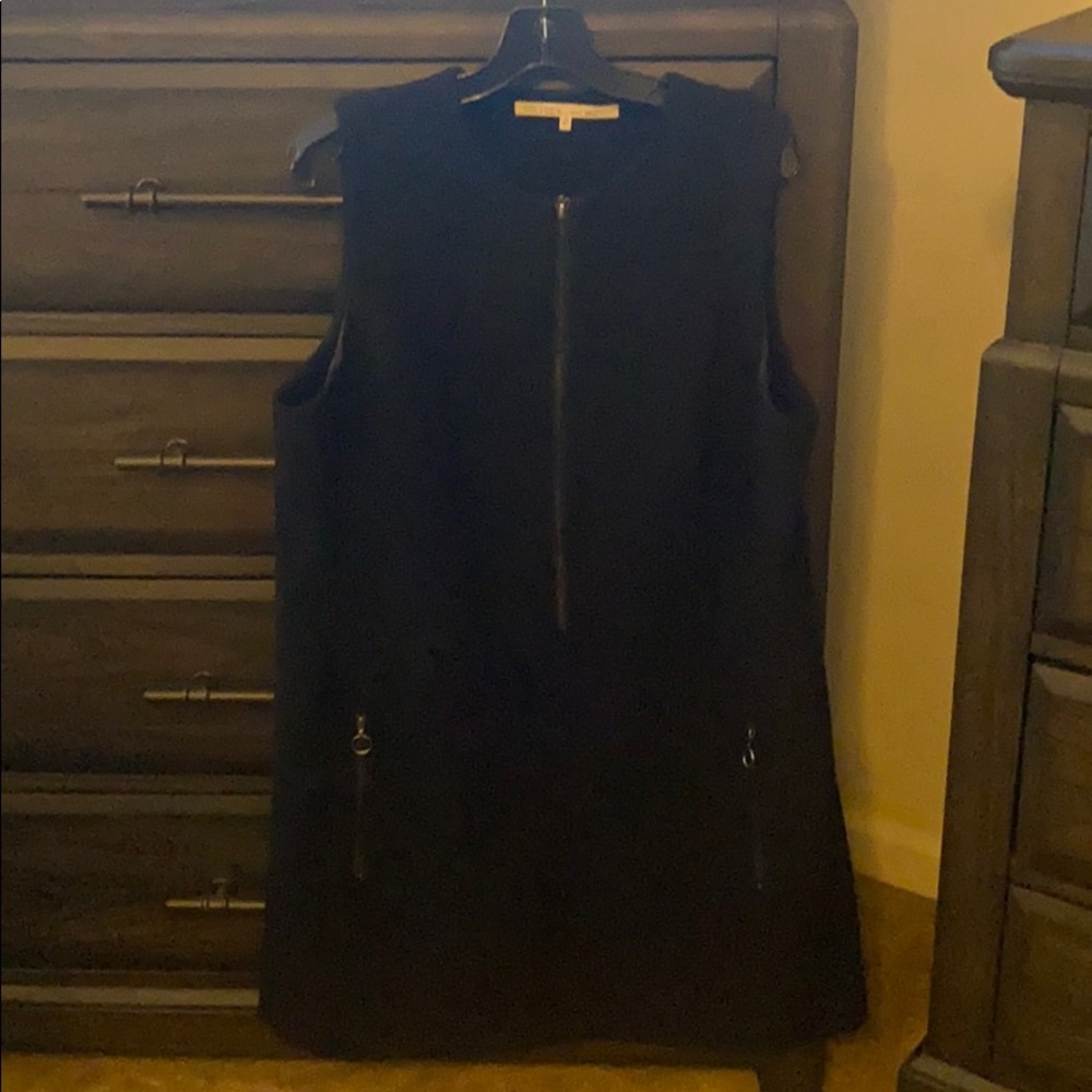 Rachel Roy black zippered dress